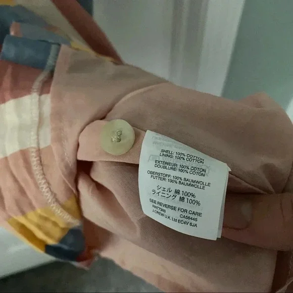 Madewell Tie Front Cut Out sherbet stripe dress - Picture 6 of 7